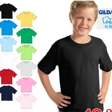 Детская футболка хлопок мальчиков футболка для девочек разноцветный пустой О-образным вырезом футболка с коротким рукавом Детские футболки родитель-ребенок