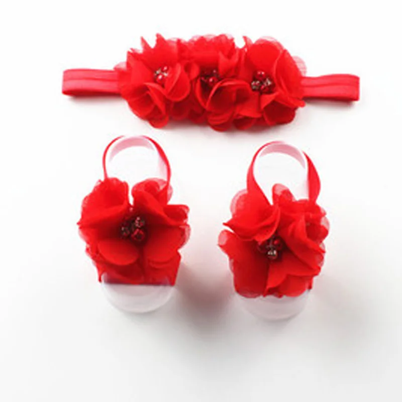 

3Pcs Baby Girls Infant Headband Foot Flower Elastic Hair Band Accessories 2018 New Fashion Top Quality Toddler