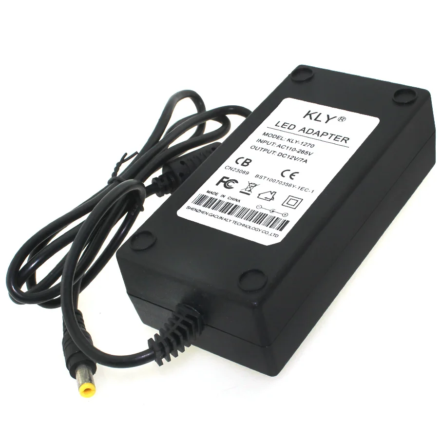 

universal Power Adapter 12V 7A inverter Converter Transformer switching Power Supply 12 volt Charger For LED Strip DC 12 V