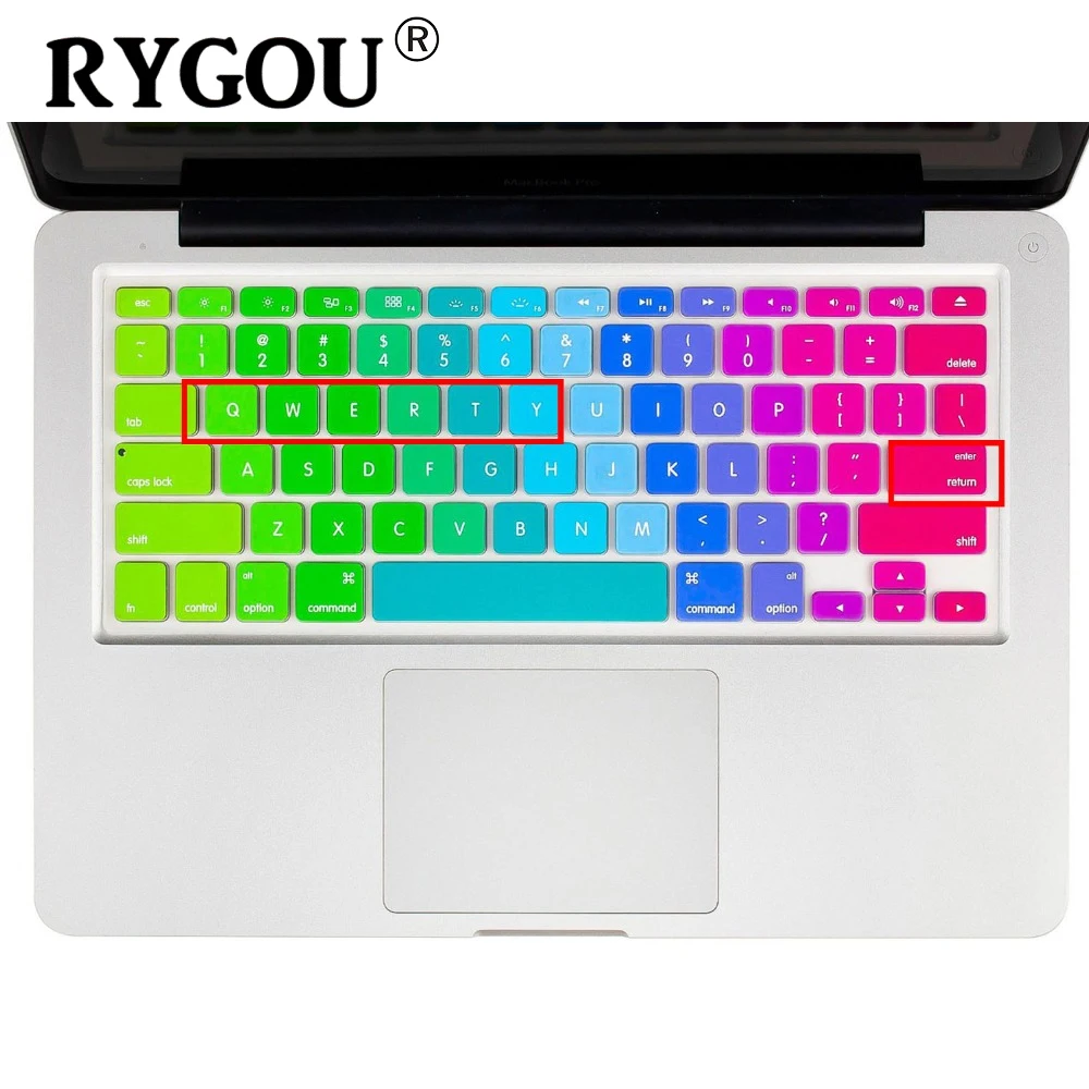 RYGOU US English Alphabet Silicone Keyboard Skin Cover Shield For Apple Macbook Air Pro Retina 13 15 17 ISO Keyboard cover film RYGOU US English Alphabet Silicone Keyboard Skin Cover Shield For Apple Macbook Air Pro Retina 13 15 17 ISO Keyboard cover film