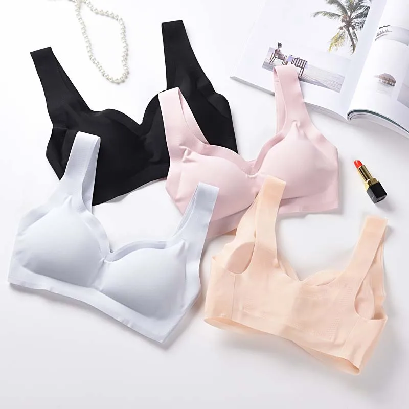 

Women Seamless Underwear Wireless Wrapped Vest Fitness Female Push Up Bras For Women Intimate Brassiere Lingerie Modis Bralette