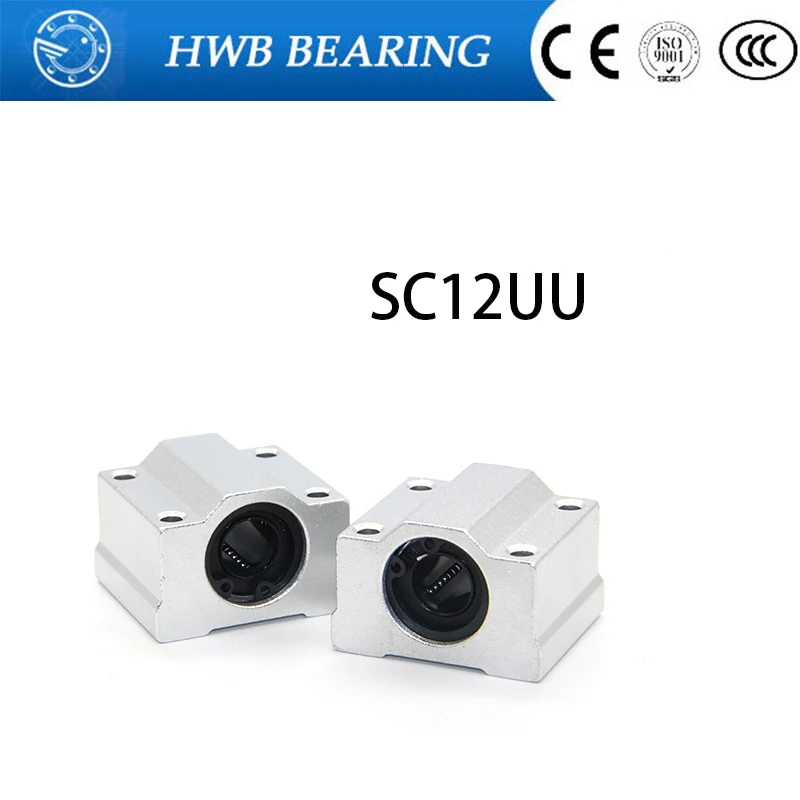 Шаровые подшипники с линейным движением SC12UU SCS12UU 4 шт. втулка для линейного вала 12
