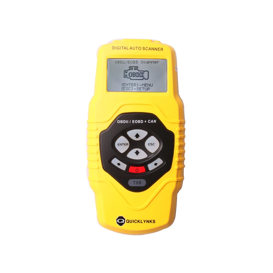 QUICKLYNKS T69 OBDII Автомобильный сканер диагностический инструмент OBD2 кода