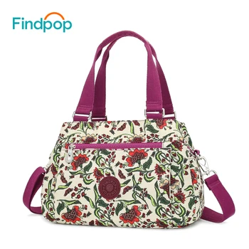 

Findpop Floral Printing Shoulder Bags 2018 Large Capacity Shell Crossbody Bag For Women Fashion Waterproof Nylon Crossbody Bags