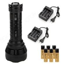 15000Lm 12x XM-L T6 LED Tactical Flashlight Torch Lantern Led Lamp+6x4000mAh Battery+2x3Slots Charger