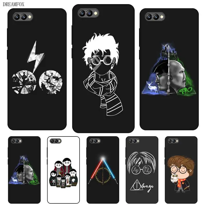 

N333 Harry Potter Cool Black Silicone Case Cover For Huawei Honor 8C 8X 9 10 20i V10 V20 Note10 Max Lite Magic2