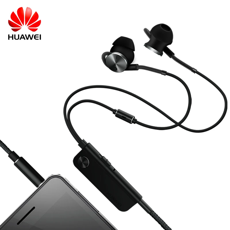 Оригинальные наушники huawei Honor AM185 AM180 с шумоподавлением 2 II микрофоном и пультом