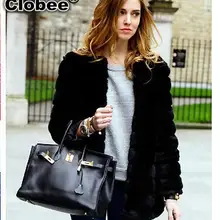 6XL зимние Для женщин обувь на платформе из искусственного кроличьего меха; пальто из искусственного лисьего меха средней длины утепленные Шубы Плюс Размеры XS 6XL 7XL черное пальто WW6