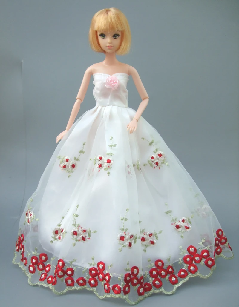 barbie in white dress