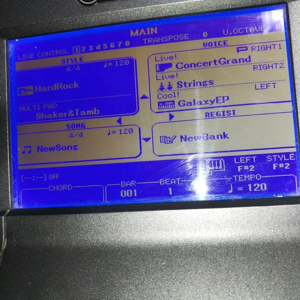 FOR YAMAHA PSR S550 S650 DGX Series Dedicated LCD Screen Keyboard Display