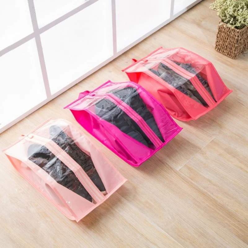 

Convenient Travel Shoe Storage Bag Oxford Cloth Dustproof Shoe Cover Waterproof Shoe Bag Transparent Storage Bag Travel