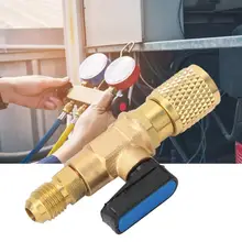 G1/4 R22 Холодильный шаровой клапан адаптер 45BAR хладагент шаровой клапан разъем