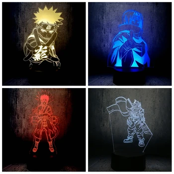 

Naruto 3D led lamp Momochi Zabuza Night Light Sasuke lava children room decor NARUTO fans super gift cool sleep lighting display