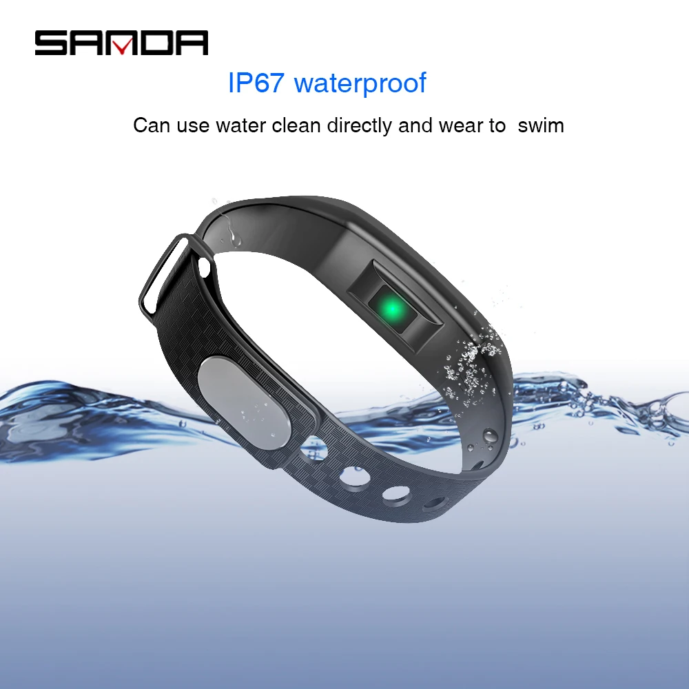 Смарт часы SANDA с Bluetooth пульсометром и тонометром|Цифровые часы| |