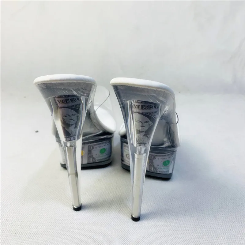 15 cm high-heeled shoes wholesale transparent sexy woman night total stage performance pole dancing performance slippers