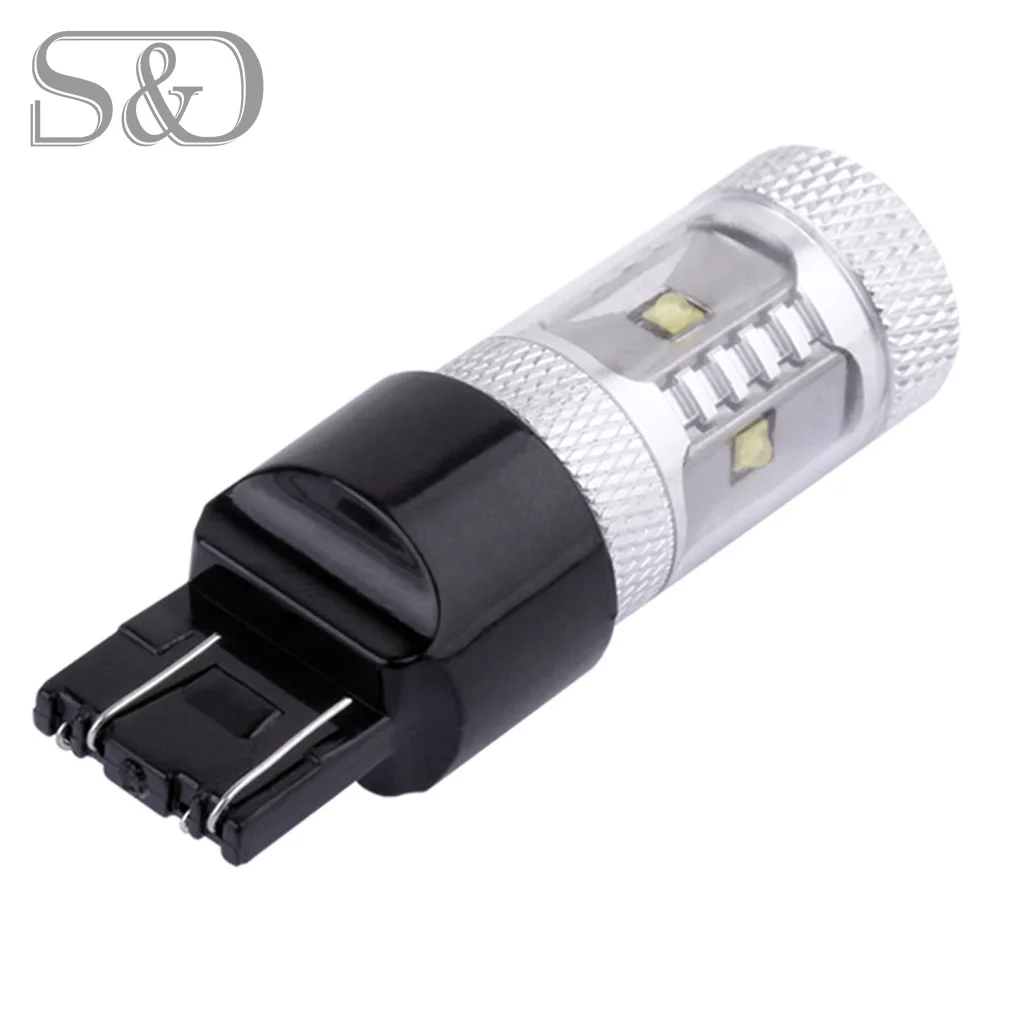 

7443 7440 5 SMD Led Chip Lamp car Bulb Auto w21/5w led car bulbs rear brake Lights Car Light Source parking 12V 6000K D030