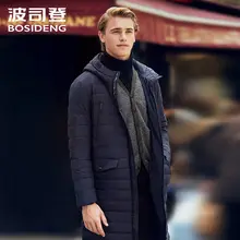 BOSIDENG 90% куртка-пуховик длинное пальто для мужчин зимняя повседневная верхняя одежда светильник парка высокое качество B70131113