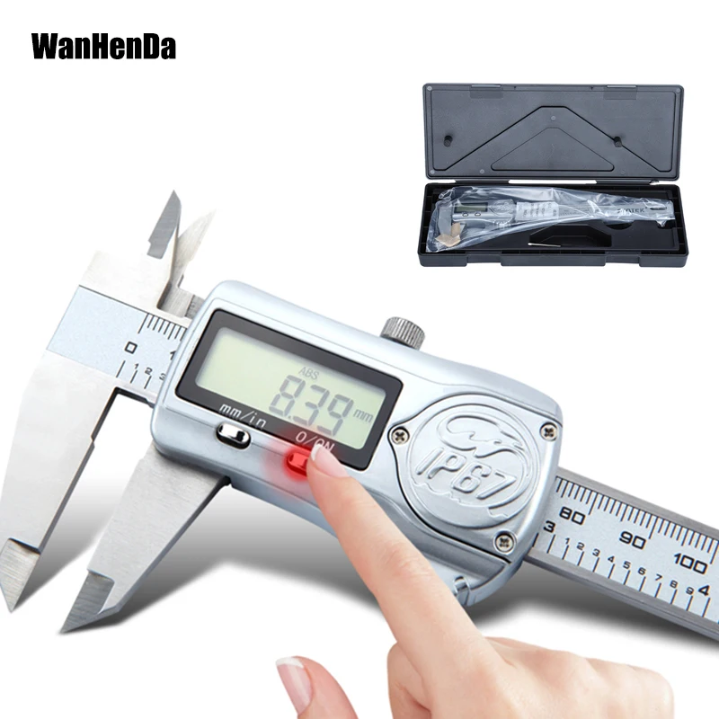 

New 0-150mm 6 inch IP67 Waterproof Digital Accurate Stainless Steel Vernier Caliper With Absolute Encoding System Tool Caliper