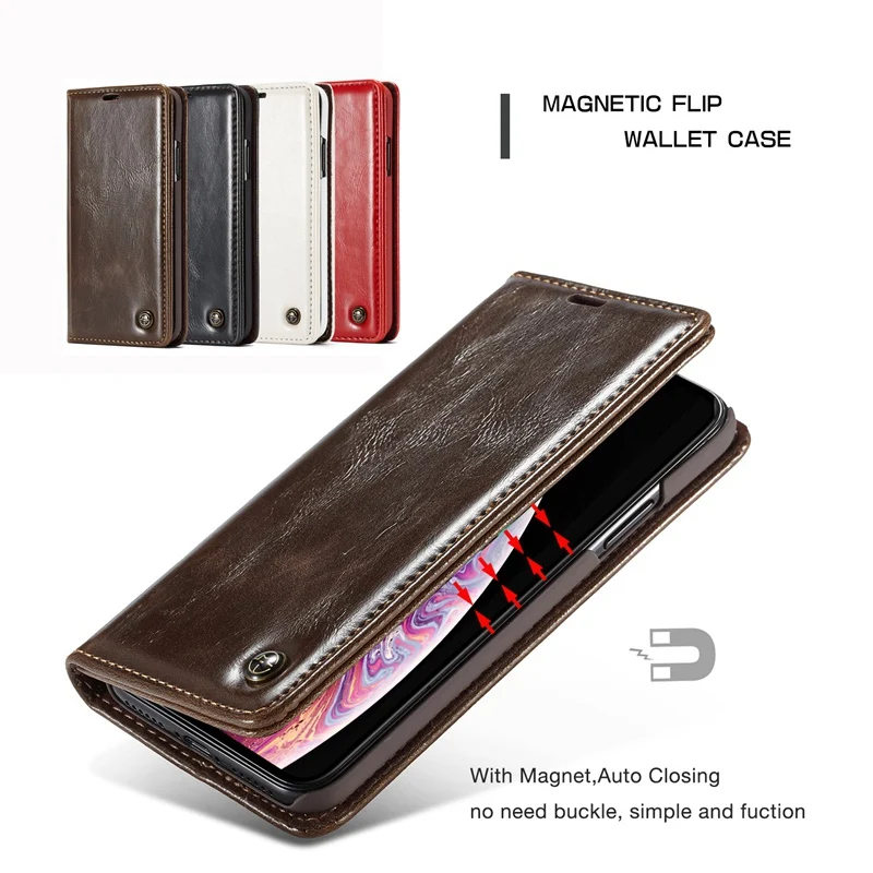 

Luxury Leather Wallet Flip Case for iPhone X XR XS Max Case Card Holder Phone Cover Fundas for iPhone 7 6s 6 8 Plus Case Coque