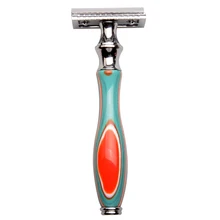 Безопасная бритва, Классическая бритва, двойной край, прямое лезвие ручное, усы, инструмент для бритья для мужчин