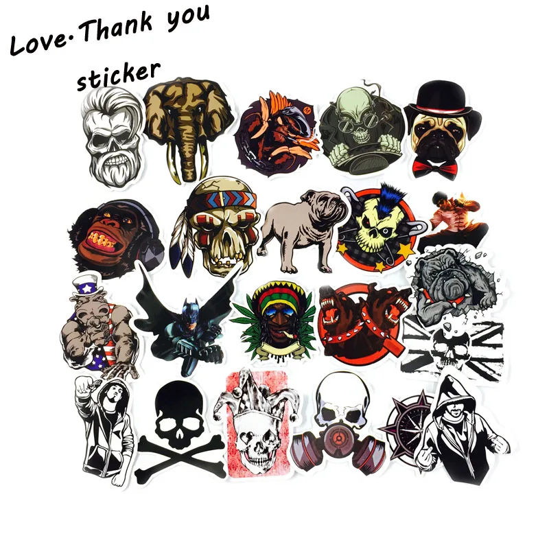 100 pcs Fashion Cool DIY Stickers For Skateboard Laptop Luggage Snowboard Fridge Phone Toy Styling Home Ddecor Stickers