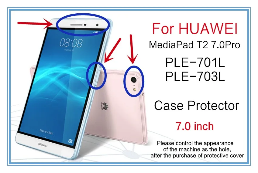Чехол для huawei MediaPad T2 7,0 Pro, умный чехол, Защитная искусственная кожа, планшет для huawei, Молодежный PLE-701L, PLE-703L, полиуретановая защита