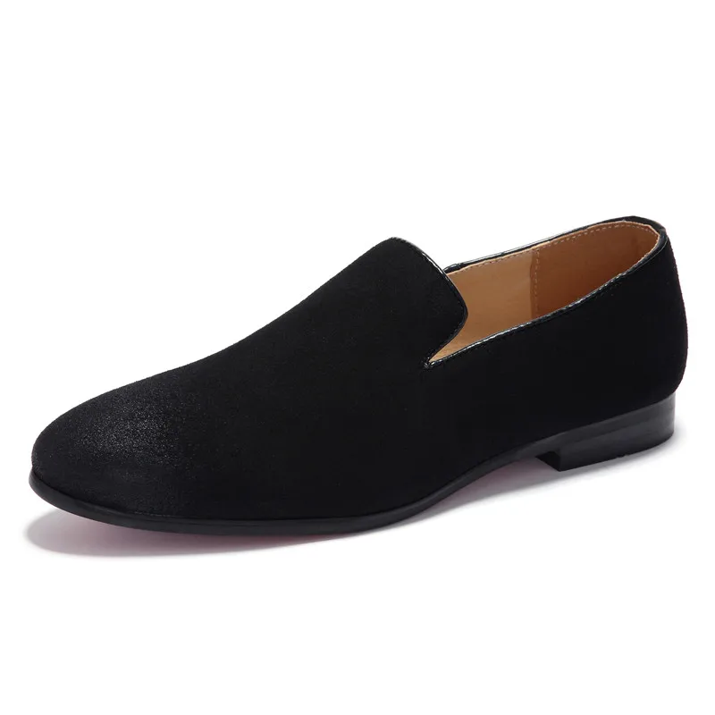 Slip On Shoes Men Black 2019 Moccasins Solid Soft Mens Casual Loafers Large Sizes Fashion Breathable Blue Suede | Обувь