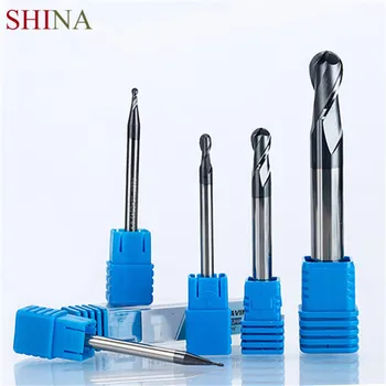 

SHINA 1pc 2 Flutes Ball Nose Solid Carbide End Mills CNC Milling Cutter HRC45 R3 5 Mm Cnc Tools Milling Cutter