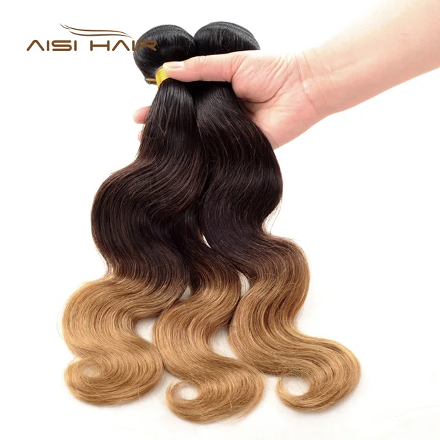 Cheap AISI HAIR Peruvian Ombre Body Wave Human Hair Bundles 100% Human Hair Weave 1 PCS T1B/4/27 3 Tone Ombre Non-Remy Hair Extension Cheap AISI HAIR Peruvian Ombre Body Wave Human Hair Bundles 100% Human Hair Weave 1 PCS T1B/4/27 3 Tone Ombre Non-Remy Hair Extension