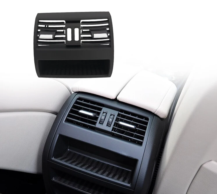 

Car Rear Center Console Flow In Fresh Air Outlet Vent Grille Grill Cover Air Conditioner Vent Protective for BMW 5 F10 F11