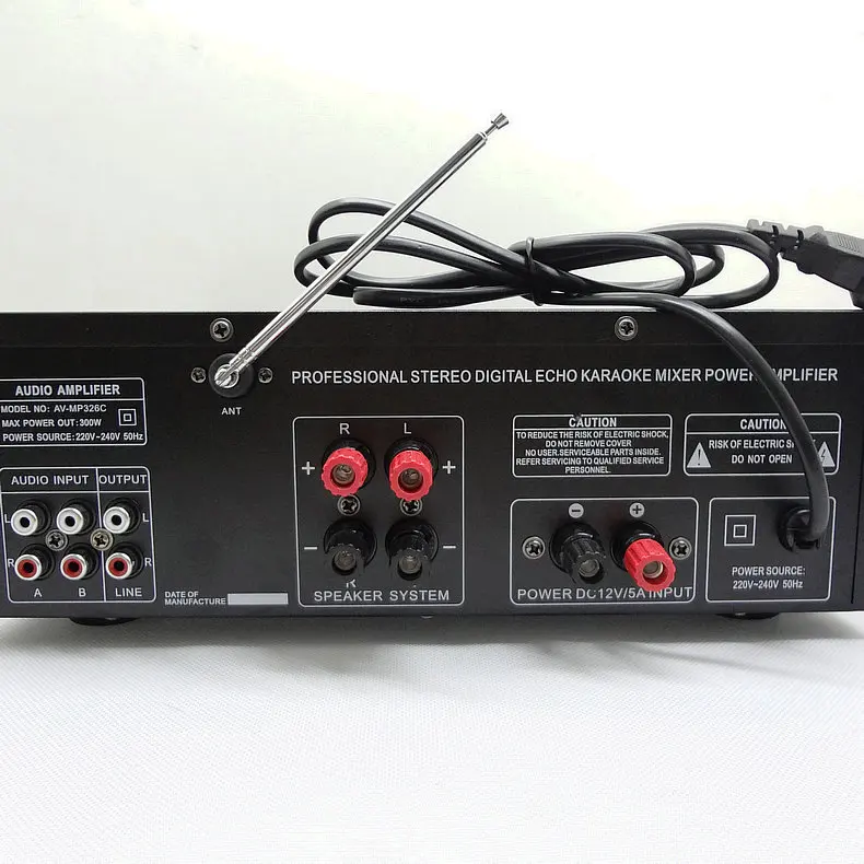 Новый 220V 240V 200W + SUNBUCK AV MP326C Профессиональная Цифровая Эхо смеситель усилитель