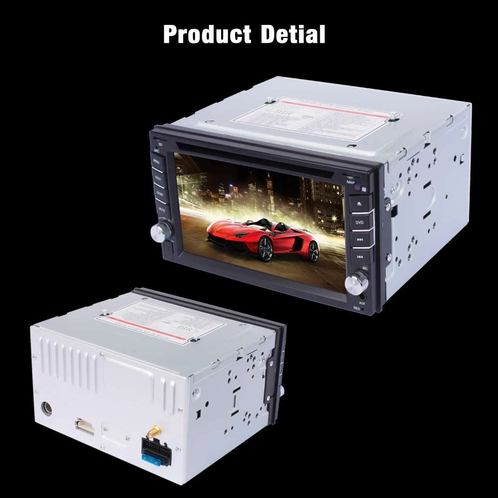 Vehemo gps навигация lcd сенсорный экран автомобильный DVD автомобильное радио DVD заднего вида гибкий автомобильный стерео радио для автомобиля, DVD Автомобильный