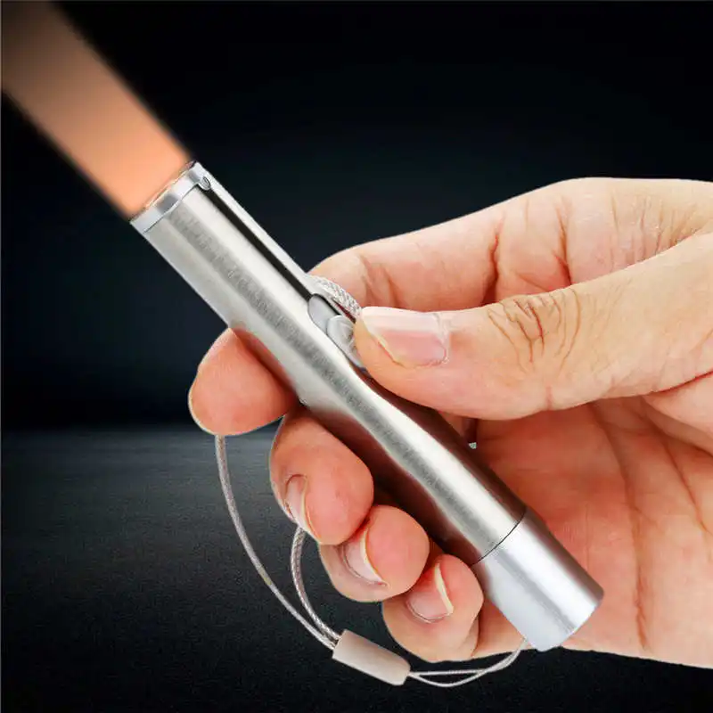  New Mini Size USB Rechargeable Flashlight Torch Portable laser pointer powerful led flashlight rechargeable #4S8 (8)
