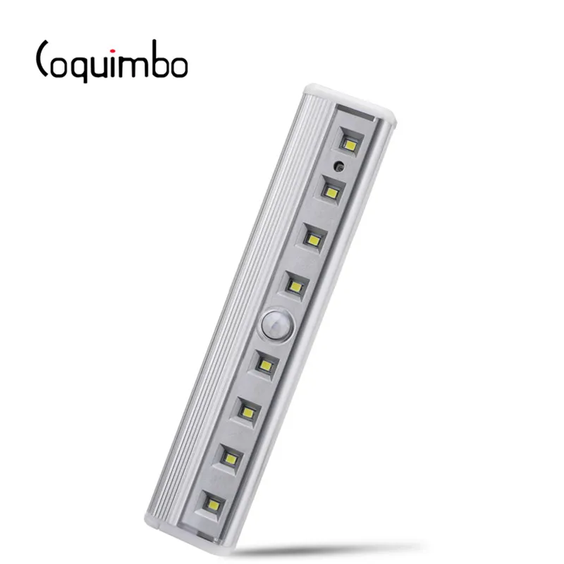 

Coquimbo Motion Sensor Light 8 LEDs Battery Operated Wireless Motion Portable Magnet Closet Night Lights For Hallway Stairway