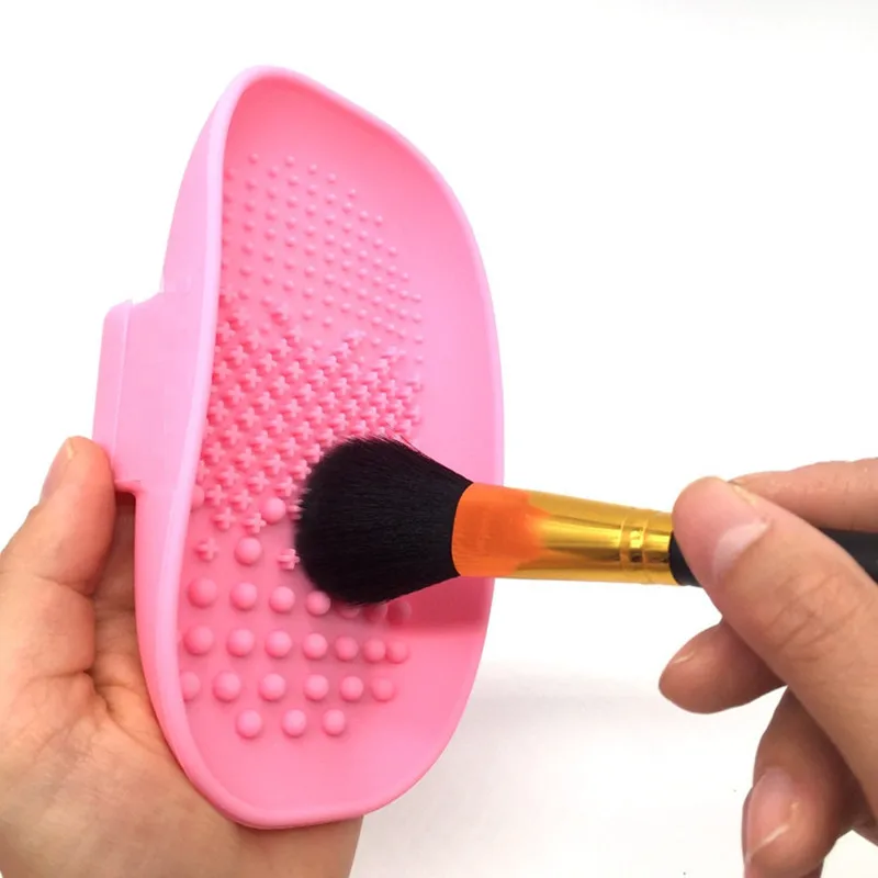 

Soap box Shape Silicone Makeup Brush Cleaner Washing Gloves Convenient Models Pad Washing Scrubber Board Cleaning Mat Hand Tool