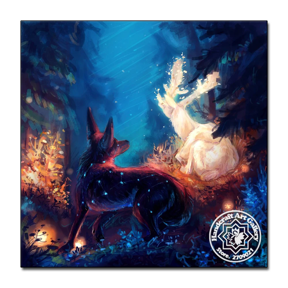 Moonzero 5D Diamond Painting Animals Full Square Needlework Diamond