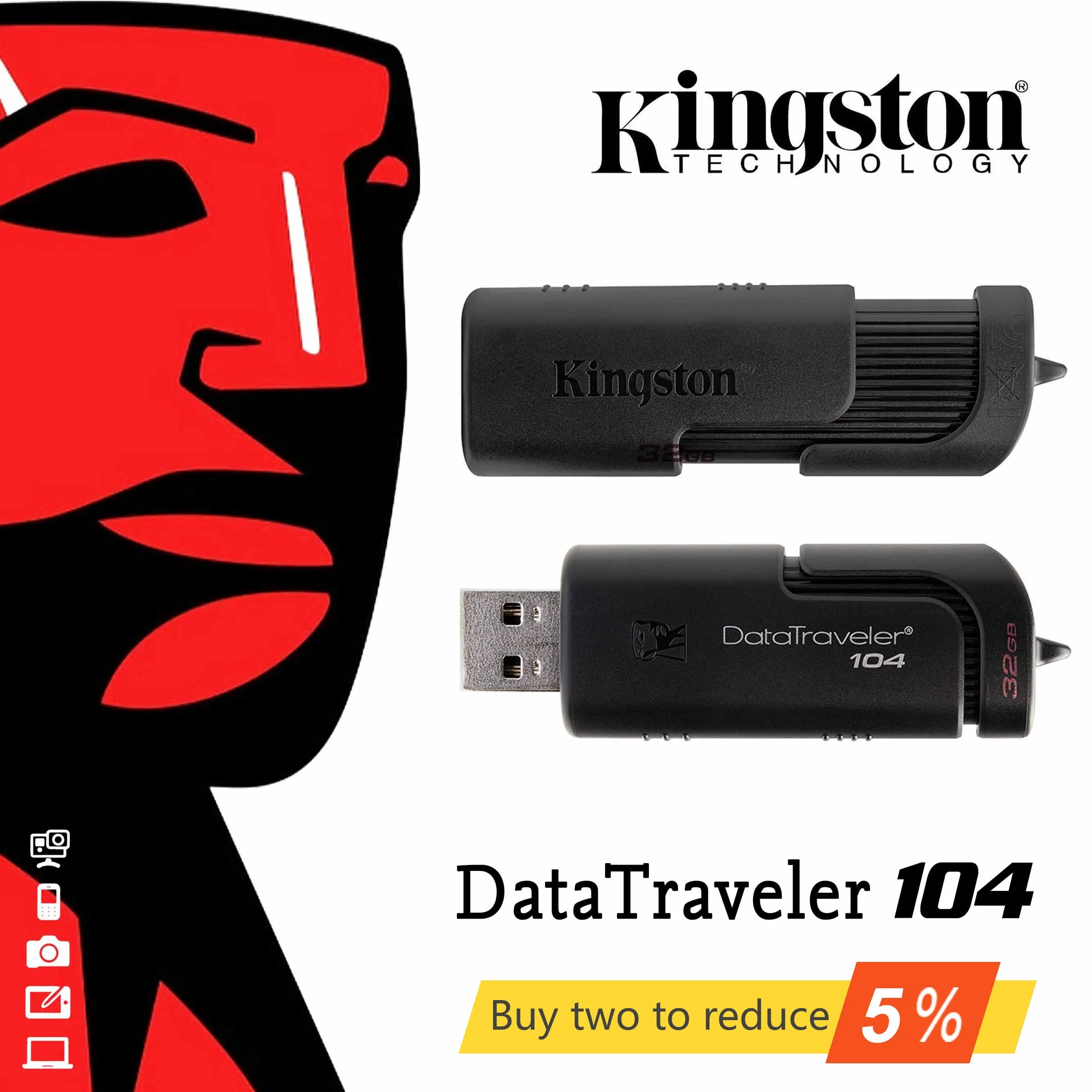 

Kingston DT104 16G USB flash drive DT104 car U disk 32g personalized custom u disk 64G computer U disk 2.0 bidding u disk 2.0