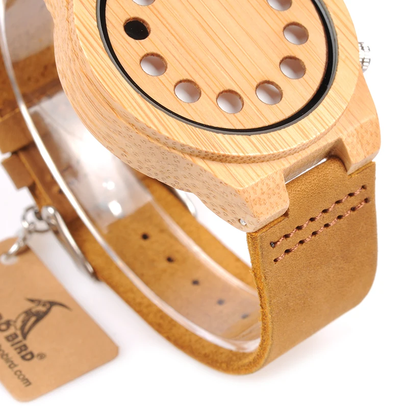 reloj hombre BOBO BIRD Men Watch Bamboo Quartz Watches Luxury Brand Design Wood Wristwatches Special Gift for Men W-D08