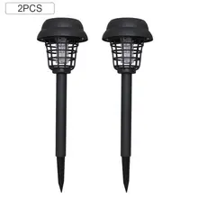 2 шт. наружная Солнечная лампа от комаров для дома водонепроницаемая лампа для сада против комаров отпугиватель Путь Газон лампа
