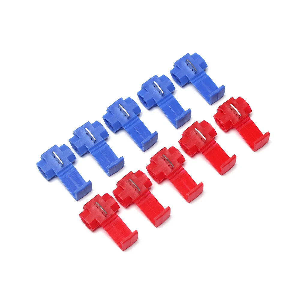 

20/50Pcs Spade Back Crimp Insulated Terminals Connector Fast Quick Scotch Lock Wire Cable Clamp Terminal Wire Supplies