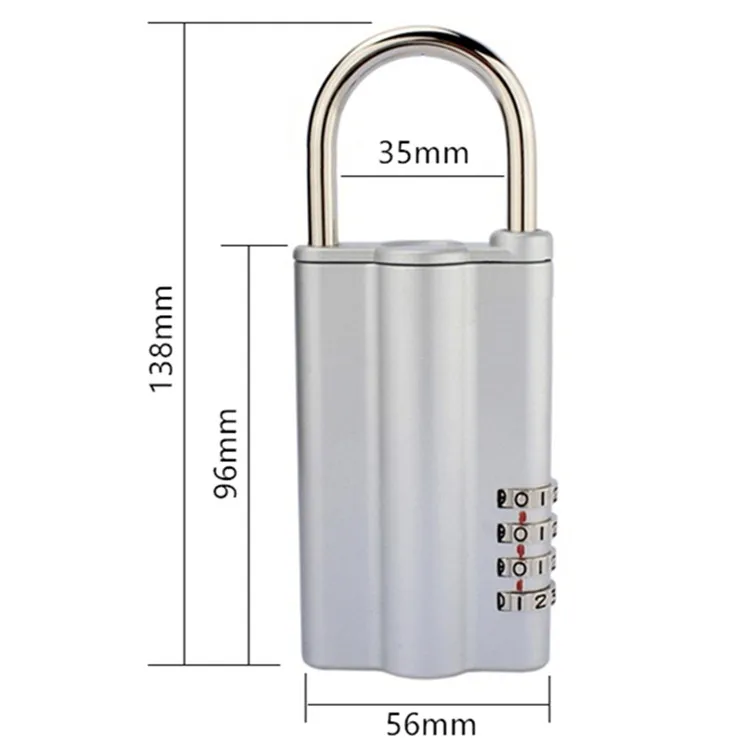 4-digital   Password Lock Key Safe Box Hidden Spare Key Safe Storage Organizer Box For Home Office Carvan Villa