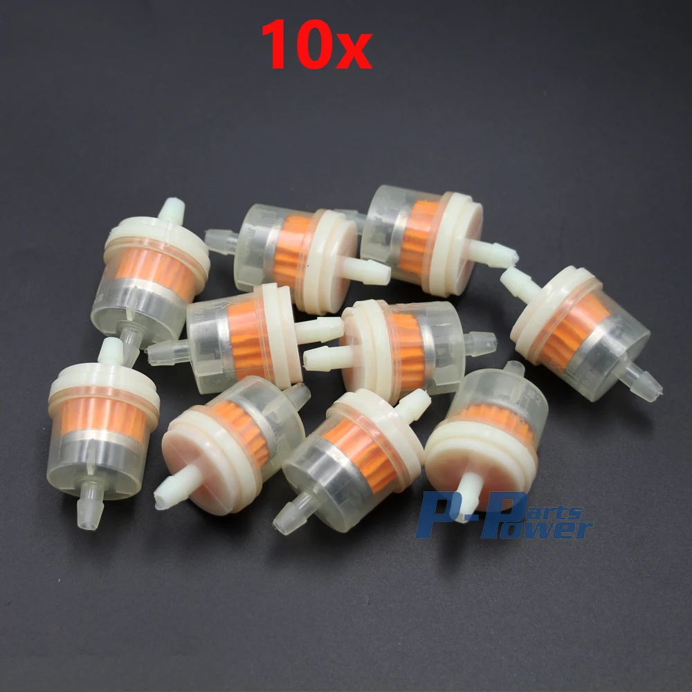 10x Inline gas fuel filter hose lines engine for universal Honda ATV motorcycle
