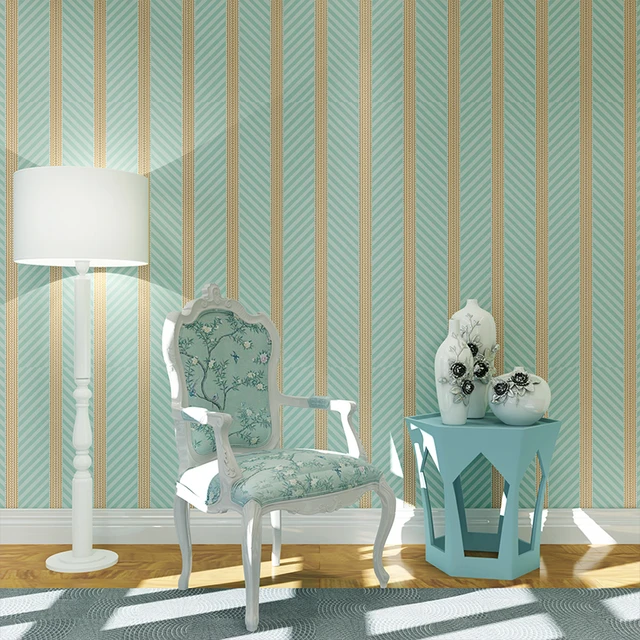 Green Striped Wallpaper Designs
