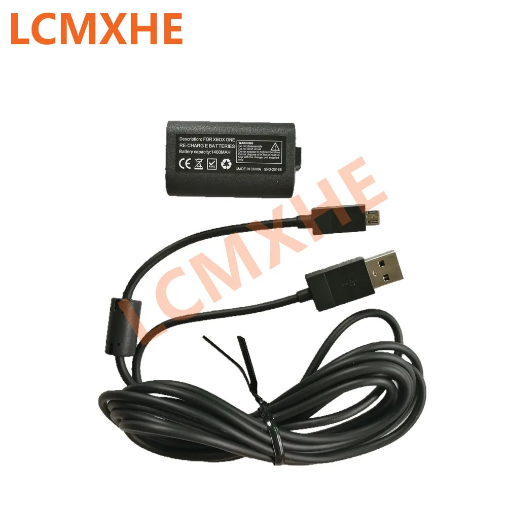 

For XBox One Controller Rechargable Battery 1400 mAh with 2.5m USB date Charging Cable pack Kit Gamepad Play batteries 1400mAh
