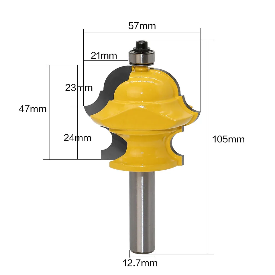 1 шт. 1/2 хвостовик 12 мм хвостовик мультиформа многопрофильная формовочная фреза нож для двери деревообрабатывающий резак