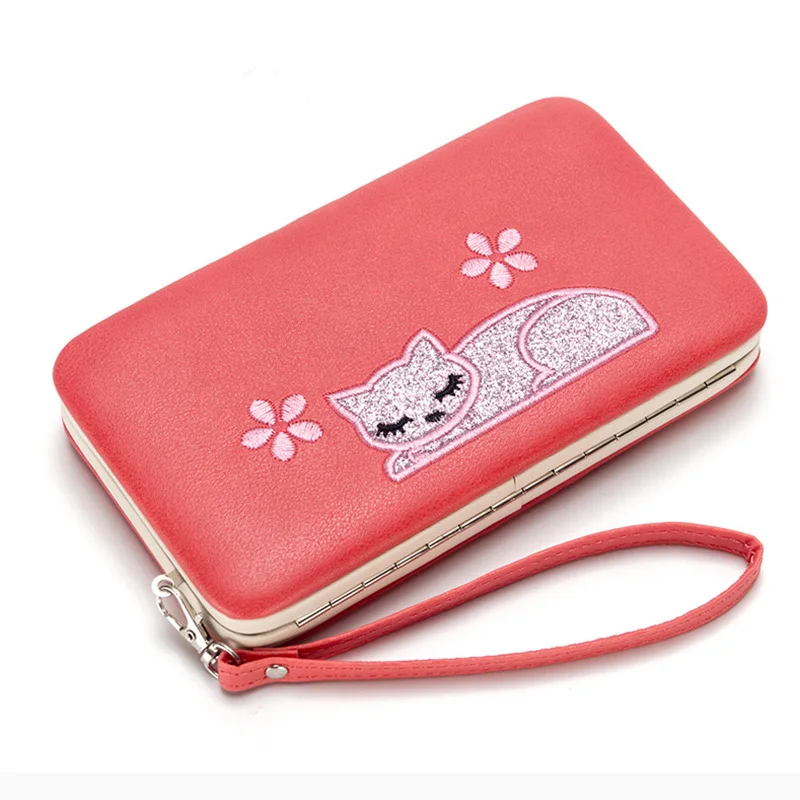 Cat Card Leather Wallet Case For iPhone 7 6 Plus 5S Phone