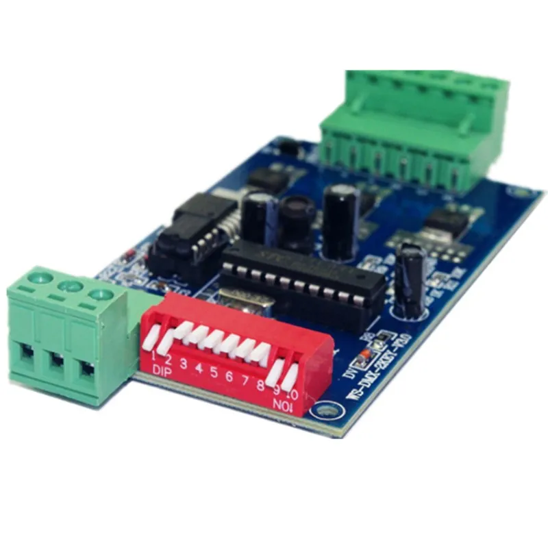 Светодио дный контроллер RGB контроллер WS-DMX-2KEY-3CH-BAN DMX512 3 Каналы декодирующее устройство диммер для RGB Светодиодные ленты свет лампы