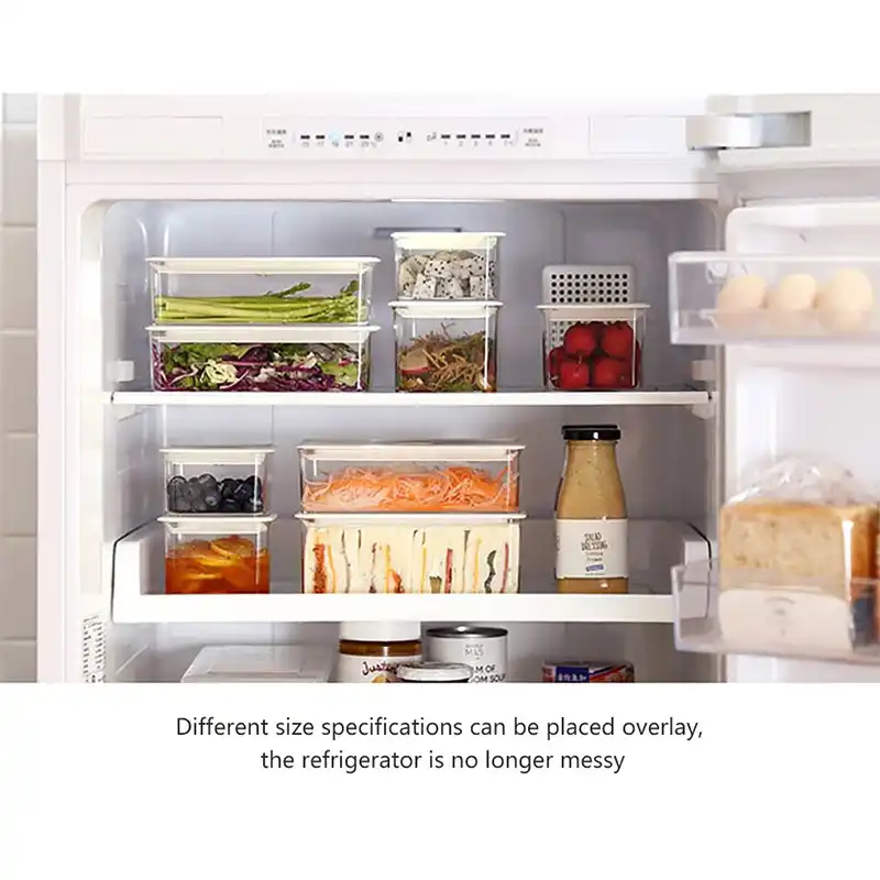 New Fridge Storage Rake Freezer Food Storage Boxes Pantry Storage
