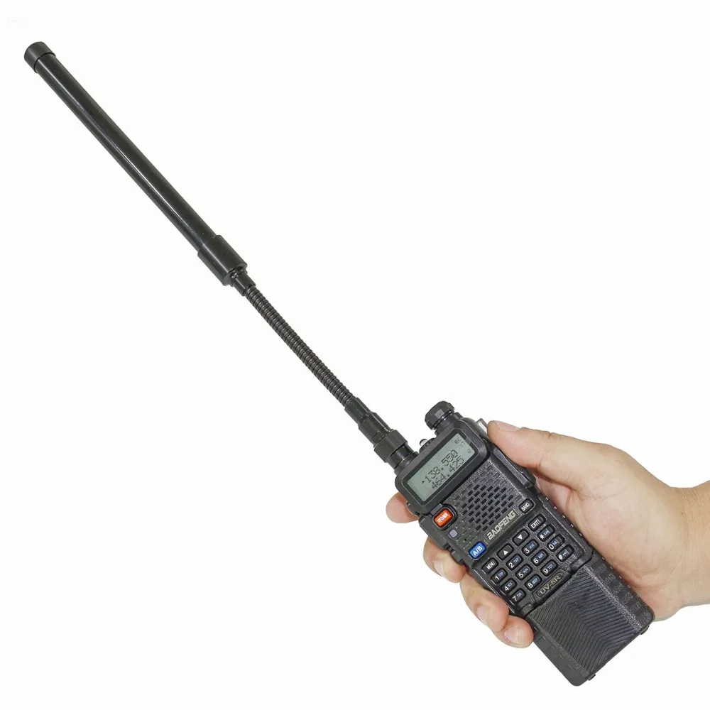 ABBREE AR-148 Тактический Гусь трубка SMA-VHF Любительская рация двойного диапазона с складной CS антенна для Baofeng UV-5R UV-82 UV-9R иди и болтай Walkie Talkie