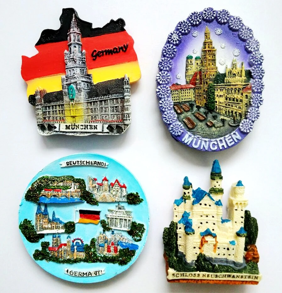 Munich City Hall And Marinplatz 3D Fridge Germany Tourism